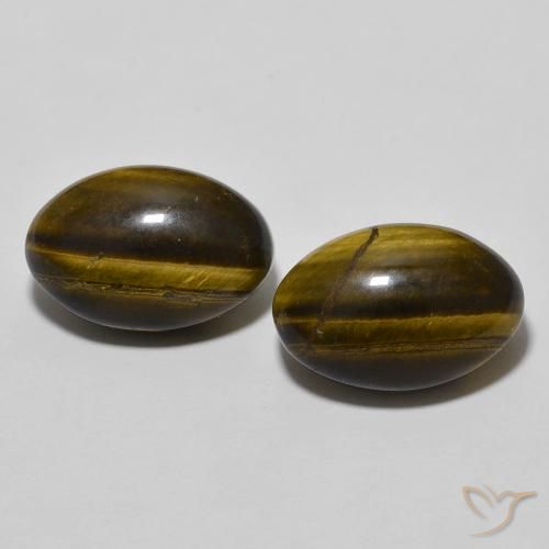 8.17 ct Oval Tiger's Eye, 12.4 x 8.3 mm From Thailand, Photo A