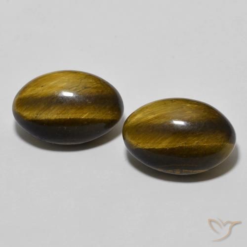7.95 ct Oval Tiger's Eye, 12.3 x 8.4 mm From Thailand, Photo A