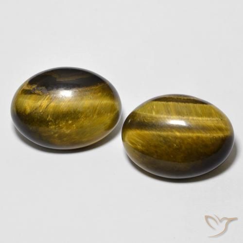 16.27 ct Oval Tiger's Eye, 16.2 x 12.1 mm From Thailand, Photo A