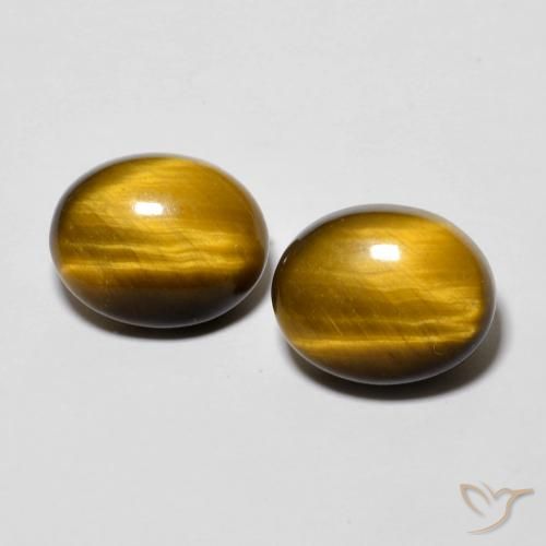 5.76ctw Natural Medium Brown Tiger's Eye, Oval, Opaque