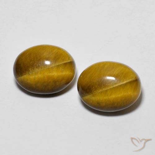 6.2 ct Oval Tiger's Eye, 10.3 x 8.2 mm From Thailand, Photo A