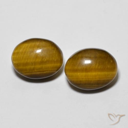 6.12ctw Natural Warm Brown Tiger's Eye, Oval, Opaque