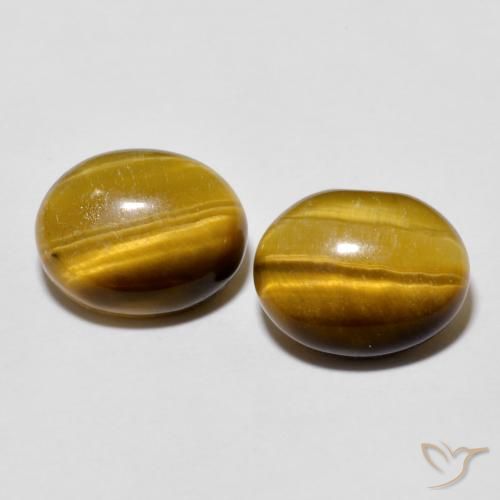 5.6 ct Oval Tiger's Eye, 10.2 x 7.9 mm From Thailand, Photo A