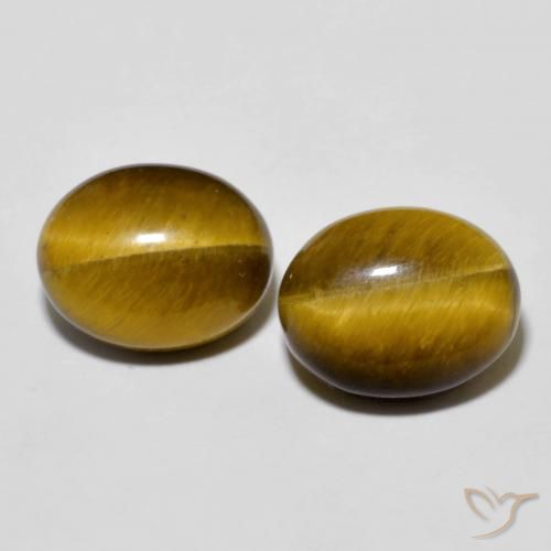 6.22ctw Natural Golden Brown Tiger's Eye, Oval, Opaque