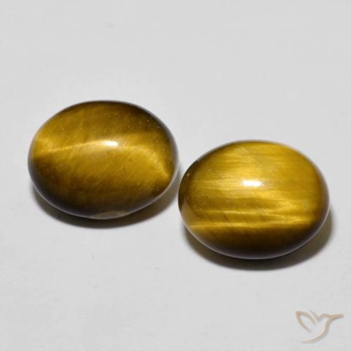 6.01 ct Oval Tiger's Eye, 10.2 x 8.1 mm From Thailand, Photo A