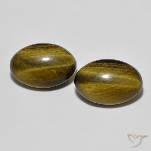 8.31 ct Oval Tiger's Eye, 12.4 x 8.4 mm From Thailand, Photo A