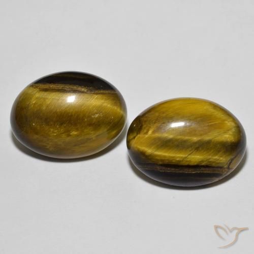 16.41 ct Oval Tiger's Eye, 16.2 x 12.2 mm From Thailand, Photo A