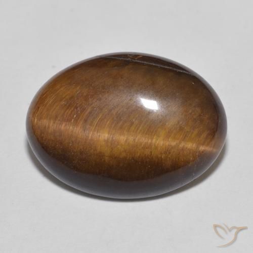 9.26ct Natural Medium Brown Tiger's Eye, Oval, Opaque