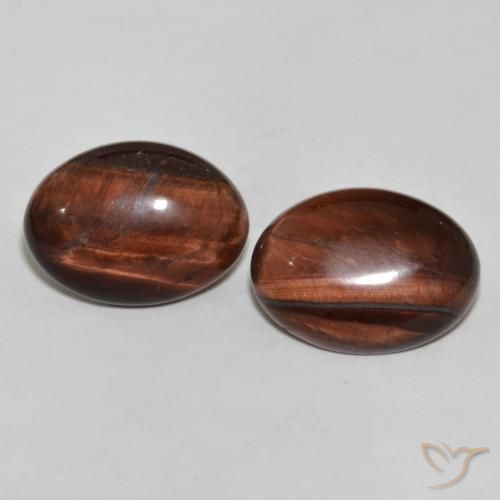 21.7 ct Oval Tiger's Eye, 18.4 x 13.5 mm From India, Photo A