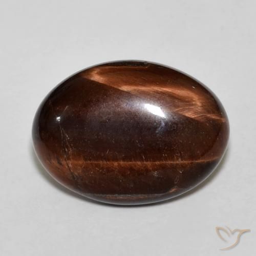 10.52ct Natural Pecan Brown Tiger's Eye, Oval, Opaque