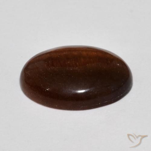 Tiger's Eye Gemstone in 18 x 13 mm (calibrated) Size for Sale, Tiger's Eye Stone in Pecan Brown Color