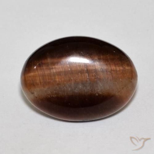 9.89ct Natural Reddish Brown Tiger's Eye, Oval, Opaque