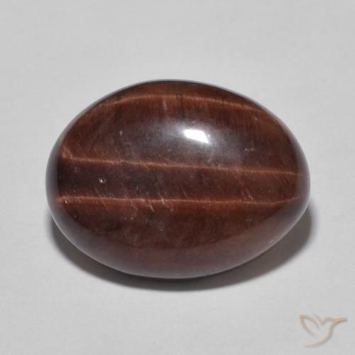 7.73ct Natural Pecan Brown Tiger's Eye, Oval, Opaque