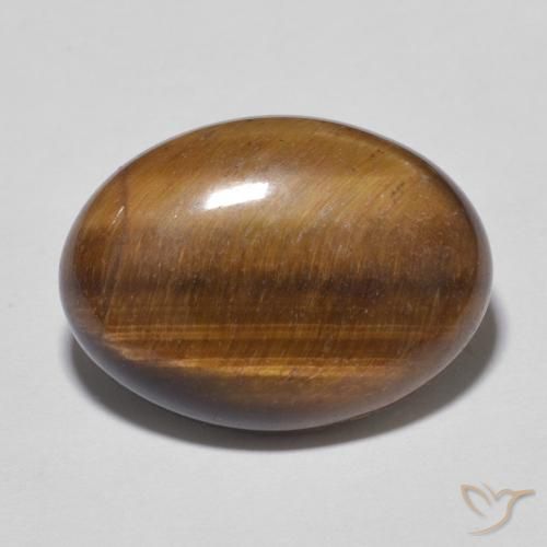 10.52ct Natural Gingerbread Brown Tiger's Eye, Oval, Opaque