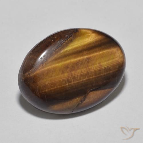 9.00ct Natural Brown Tiger's Eye, Oval, Opaque