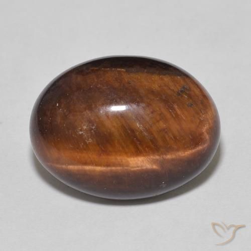 9.18ct Natural Reddish Brown Tiger's Eye, Oval, Opaque