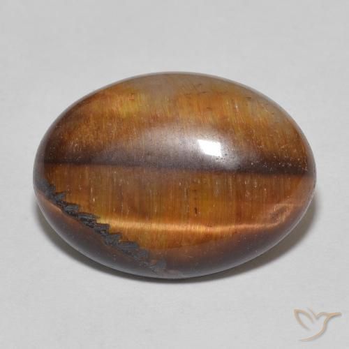 9.52ct Natural Golden Brown Tiger's Eye, Oval, Opaque
