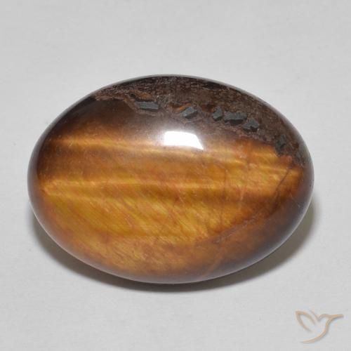 11.24ct Natural Gingerbread Brown Tiger's Eye, Oval, Opaque