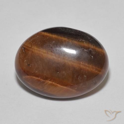 عين النمر البيضاوية 8.54 قيراط ، <cite dir="ltr" lang="en">16.2 x 12.3</cite> مم من الهند, Photo A