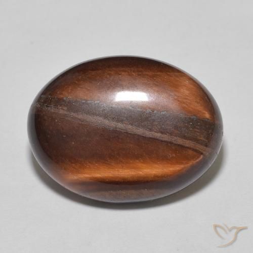 8.72ct Natural Warm Brown Tiger's Eye, Oval, Opaque