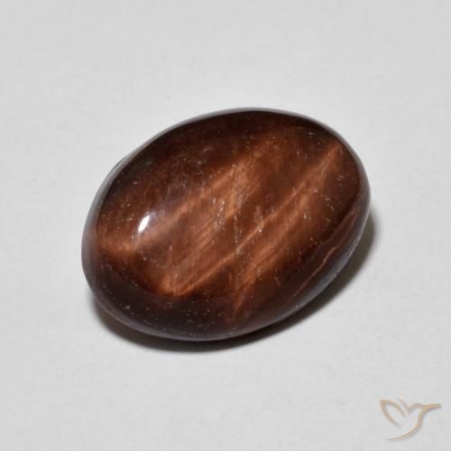 5.53ct Natural Reddish Brown Tiger's Eye, Oval, Opaque
