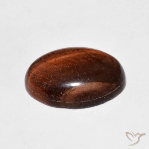 Tiger's Eye Gemstone in 14 x 10 mm (calibrated) Size for Sale, Tiger's Eye Stone in Reddish Brown Color