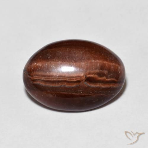 4.59ct Natural Warm Brown Tiger's Eye, Oval, Opaque