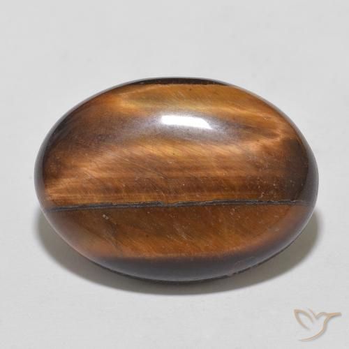 10.04ct Natural Cinnamon Brown Tiger's Eye, Oval, Opaque