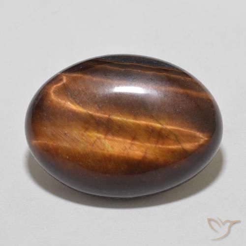 9.78ct Natural Reddish Brown Tiger's Eye, Oval, Opaque