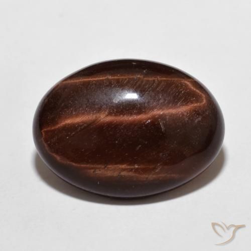 9.08ct Natural Reddish Brown Tiger's Eye, Oval, Opaque