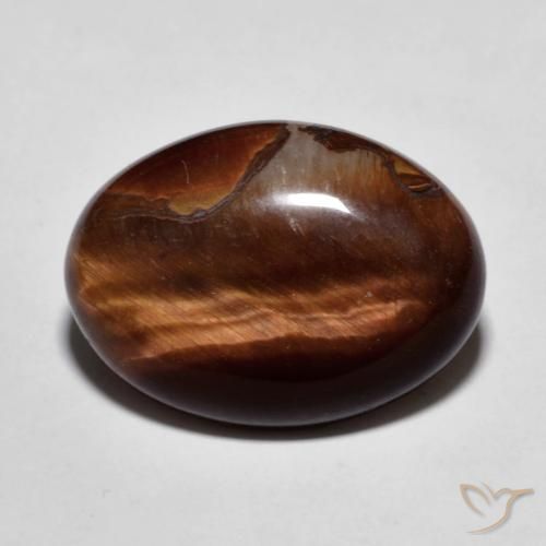 9.63ct Natural Warm Brown Tiger's Eye, Oval, Opaque