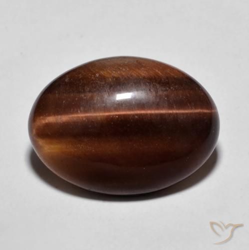 8.96ct Natural Gingerbread Brown Tiger's Eye, Oval, Opaque
