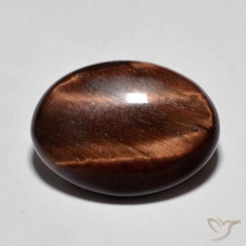 9.94ct Natural Gingerbread Brown Tiger's Eye, Oval, Opaque