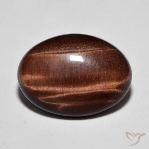 9.58ct Natural Gingerbread Brown Tiger's Eye, Oval, Opaque