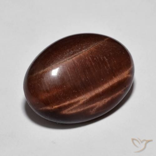 9.58 ct Brown Tiger's Eye Stone, Natural Tiger's Eye in Oval Cabochon Shape for Sale
