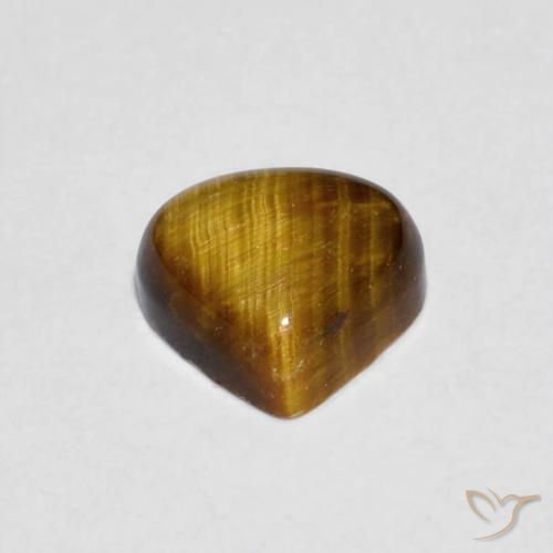 Tiger's Eye Gemstone in 6.1 x 5.6 mm Size for Sale, Tiger's Eye Stone in Warm Brown Color