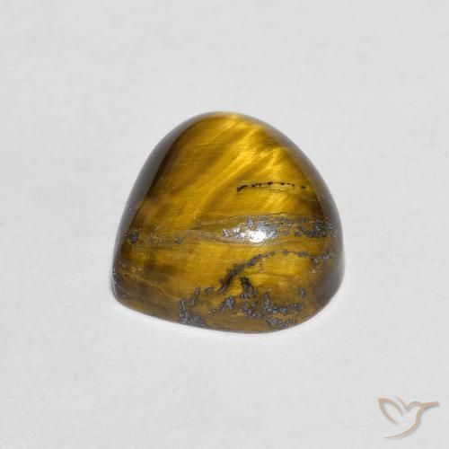 Tiger's Eye Gemstone in 8 x 8 mm (calibrated) Size for Sale, Tiger's Eye Stone in Warm Brown Color