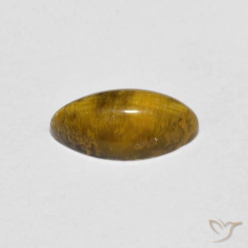 Tiger's Eye Gemstone in 10 x 5 mm (calibrated) Size for Sale, Tiger's Eye Stone in Golden Brown Color
