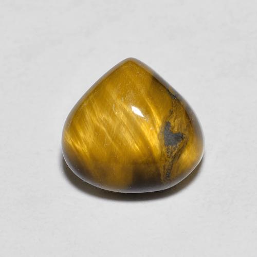 8,2 x 7,8mm Occhio di tigre marrone Cabochon pera dalla Thailandia, peso di 1,96 ct, pietra preziosa naturale non trattati in purezza Opaque, Occhio di tigre 1pz - il colore è Marrone chiaro, durezza Mohs di 6,5 - 7 adatto per gioielli da indossare ogni giorno, Photo A