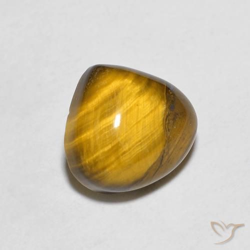 1.89 ct Brown Tiger's Eye Stone, Natural Tiger's Eye in Pear Cabochon Shape for Sale