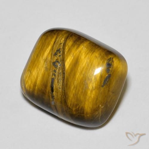 8.96 ct Brown Tiger's Eye Stone, Natural Tiger's Eye in Cushion Cabochon Shape for Sale