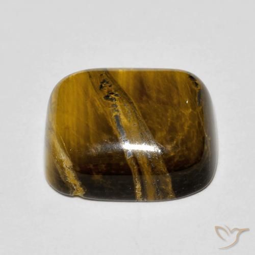 Tiger's Eye Gemstone in 14 x 12 mm (calibrated) Size for Sale, Tiger's Eye Stone in Golden Brown Color