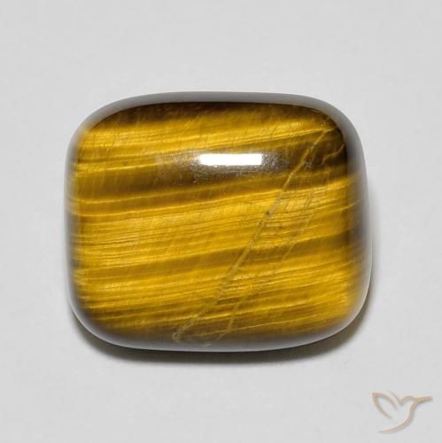 8.41 ct Cushion Tiger's Eye, 14.1 x 11.9 mm From Thailand, Photo A