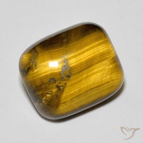 8.86 ct Brown Tiger's Eye Stone, Natural Tiger's Eye in Cushion Cabochon Shape for Sale
