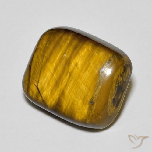 8.50 ct Brown Tiger's Eye Stone, Natural Tiger's Eye in Cushion Cabochon Shape for Sale