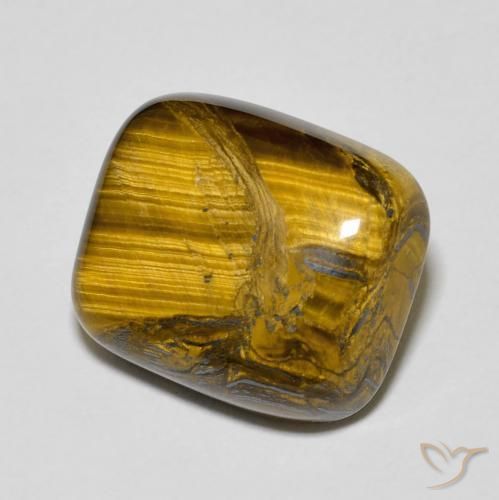 9.33 ct Brown Tiger's Eye Stone, Natural Tiger's Eye in Cushion Cabochon Shape for Sale