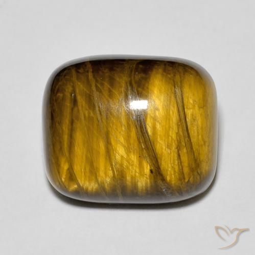 8.99 ct Cushion Tiger's Eye, 14 x 11.9 mm From Thailand, Photo A