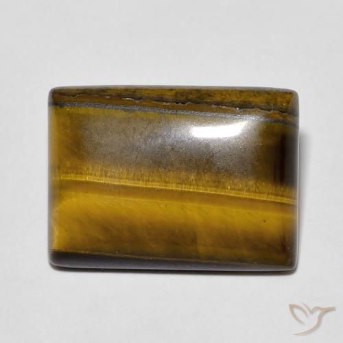11.70ct Natural Medium Brown Tiger's Eye, Baguette, Opaque