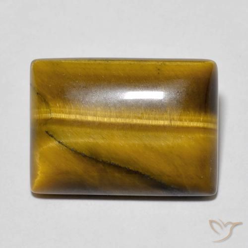 13.18 ct Brown Tiger's Eye Stone, Natural Tiger's Eye in Baguette Cabochon Shape for Sale