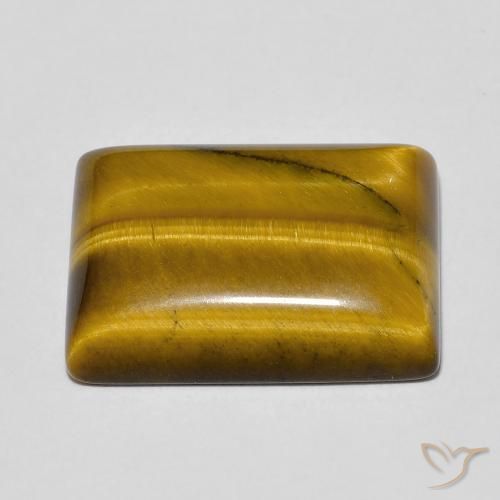 Tiger's Eye Gemstone in 18 x 13 mm (calibrated) Size for Sale, Tiger's Eye Stone in Warm Brown Color